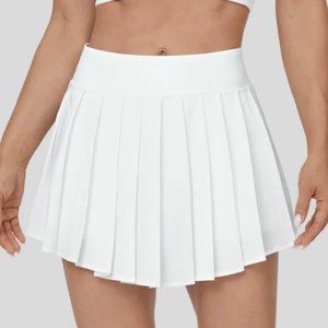 Halara White High Waisted Pleated Skirt Size XS